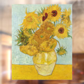 ヴィンセント・ヴァン・ゴッホ-12のひまわりの花瓶 ウィンドウサイン (シート2)
