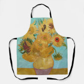 ヴィンセント・ヴァン・ゴッホ-12のひまわりの花瓶 エプロン (正面)