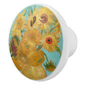 ヴィンセント・ヴァン・ゴッホ-12のひまわりの花瓶 セラミックノブ (右)