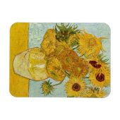 ヴィンセント・ヴァン・ゴッホ-12のひまわりの花瓶 マグネット (横)