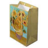 ヴィンセント・ヴァン・ゴッホ-12のひまわりの花瓶 ミディアムペーパーバッグ (裏面アングル)