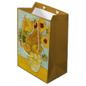 ヴィンセント・ヴァン・ゴッホ-12のひまわりの花瓶 ミディアムペーパーバッグ (裏面アングル)