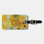 ヴィンセント・ヴァン・ゴッホ-12のひまわりの花瓶 ラゲッジタグ (正面横)