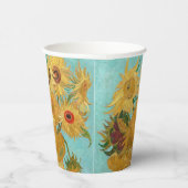 ヴィンセント・ヴァン・ゴッホ-12のひまわりの花瓶 紙コップ (右)