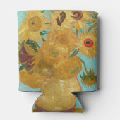 ヴィンセント・ヴァン・ゴッホ-12のひまわりの花瓶 缶クーラー (裏面)