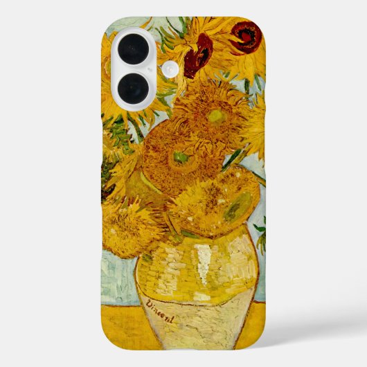 ヴィンセント・ヴァン・ゴッホ 12のひまわり 印象派 Case-Mate iPhoneケース (裏面)
