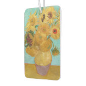 ヴィンセント・ヴァン・ゴッホ - 12本のひまわりが入った花瓶 カーエアーフレッシュナー (左)