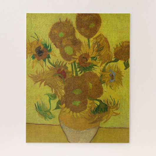 ヴィンセント・ヴァン・ゴッホ 15本のひまわり絵画 ジグソーパズル (縦)