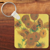 ヴィンセント・ヴァン・ゴッホ - 15 本のひまわりが入った花瓶 キーホルダー (正面)