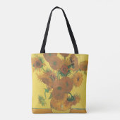 ヴィンセント・ヴァン・ゴッホ - 15 本のひまわりが入った花瓶 トートバッグ (裏面)