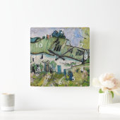 ヴィンセント・ヴァン・ゴッホ - 2人の人物の農家 スクエア壁時計 (ホーム)