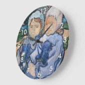 ヴィンセント・ヴァン・ゴッホ - 2人の少女 ラージ壁時計 (傾斜)