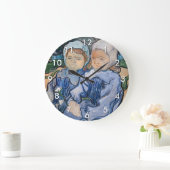 ヴィンセント・ヴァン・ゴッホ - 2人の少女 ラージ壁時計 (ホーム)