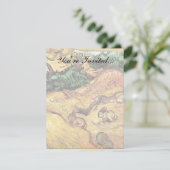 ヴィンセント・ヴァン・ゴッホ - 2匹のウサギのある野原 美術 招待状 (スタンド正面)