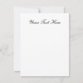 ヴィンセント・ヴァン・ゴッホ - 2匹のウサギのある野原 美術 招待状 (裏面)