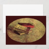 ヴィンセント・ヴァン・ゴッホ - 3冊の本のある静物 (正面/裏面)