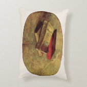 ヴィンセント・ヴァン・ゴッホ-3冊の本を持つ静物詩 アクセントクッション (裏面(縦))