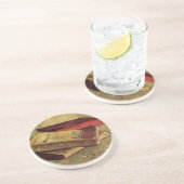 ヴィンセント・ヴァン・ゴッホ-3冊の本を持つ静物詩 コースター (側面)