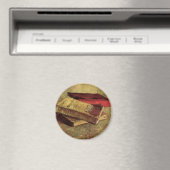 ヴィンセント・ヴァン・ゴッホ-3冊の本を持つ静物詩 マグネット (インサイチュ (食洗機))