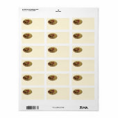 ヴィンセント・ヴァン・ゴッホ-3冊の本を持つ静物詩 ラベル (フルシート)