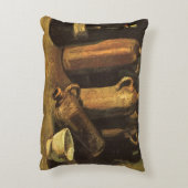 ヴィンセント・ヴァン・ゴッホ - 4つの石のボトルがある静物 アクセントクッション (裏面(縦))