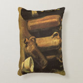 ヴィンセント・ヴァン・ゴッホ - 4つの石のボトルがある静物 アクセントクッション (正面(垂直))