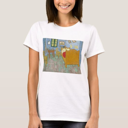 ヴィンセント・ヴァン・ゴッホ、Bedroom in Arles、第2版 Tシャツ (正面)