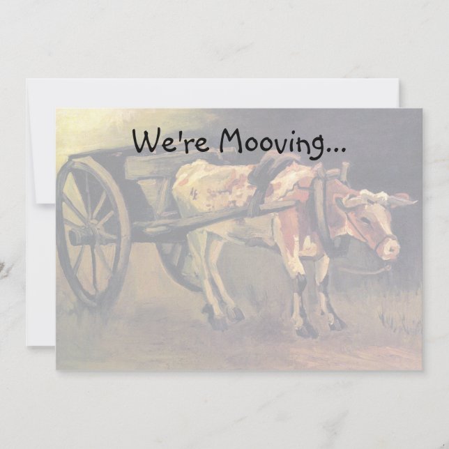 ヴィンセント・ヴァン・ゴッホ- Cart With Ox - We're Moving (正面)