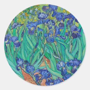 ヴィンセント・ヴァン・ゴッホ「IRISES」ラウンド封筒用シール ラウンドシール