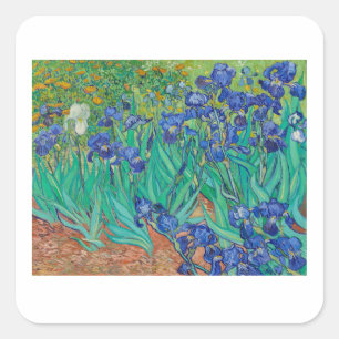 ヴィンセント・ヴァン・ゴッホ「IRISES」封筒用シール スクエアシール