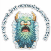 ヴィンセント:動揺するが愛らしい!ことわざ シール (正面)