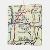 ヴィンセンヌINヴィンテージマップ セラミックオーナメント (左)