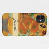 ヴィンセン・ヴァン・ゴッホによる12のヒマワリの花瓶 Case-Mate iPhoneケース (裏面(横))