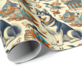 ヴィンタガエコリアン神童イラストレーション ラッピングペーパー (ロールコーナー)