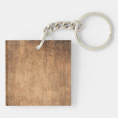 ヴィンタガ美しいウッド&ディアー キーホルダー (裏面)