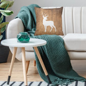 ヴィンタガ美しいウッド&ディアー クッション