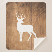 ヴィンタガ美しいウッド&ディアー シェルパブランケット (正面)