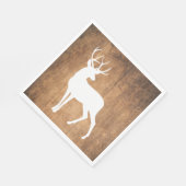 ヴィンタガ美しいウッド&ディアー スタンダードランチョンナプキン (角)