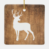 ヴィンタガ美しいウッド&ディアー セラミックオーナメント (裏面)