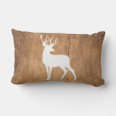ヴィンタガ美しいウッド&ディアー ランバークッション (裏面)
