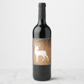ヴィンタガ美しいウッド&ディアー ワインラベル (正面)