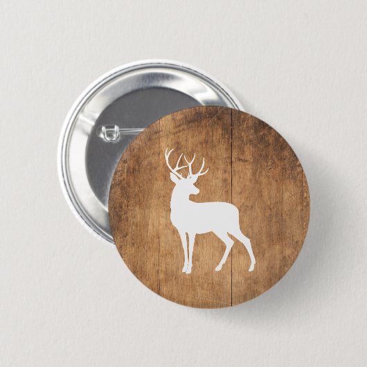 ヴィンタガ美しいウッド&ディアー 缶バッジ (正面&裏面)