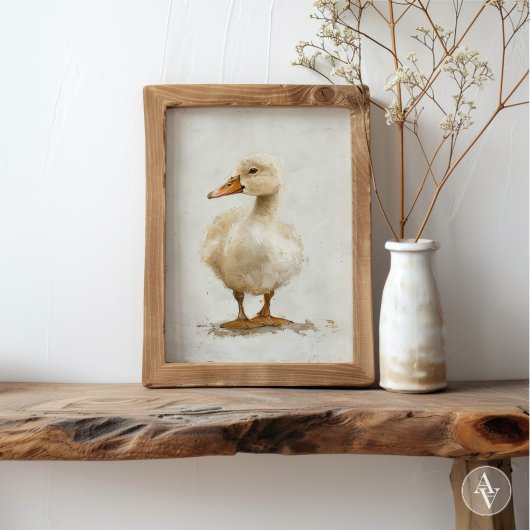 ヴィンタグダクリング絵を描ズ素朴ファーム動物 ポスター