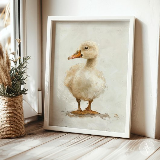 ヴィンタグダクリング絵を描ズ素朴ファーム動物 ポスター