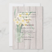 ヴィンタグメイソンジャー水仙結婚式招待状カード 招待状 (裏面)