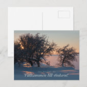 ヴィンターまでヴァーコンメン！ヴァサヴァサフィンランドCC0828 ポストカード (正面/裏面)
