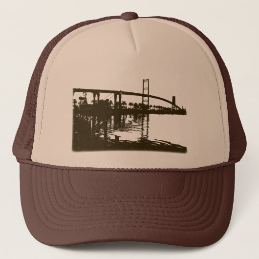 ヴィンチェンツォトマス橋ブラウンの帽子 キャップ (正面)