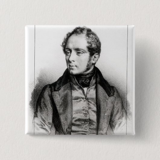 ヴィンチェンツォ・ベッリーニのポートレート 缶バッジ (正面)