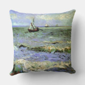ヴィンチェンツォvanゴッホ海景Near Les Saintes-Maries クッション (裏面)
