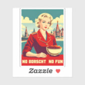 ヴィンテおもしろいージ旅行ソ連ソ連の冷戦ユーモア シール (シート)